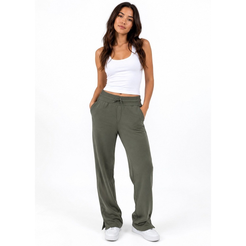 belle by kim Gravel Petite SoubaLuxe Draustring Waist Pant Tea Leaf, PXS   #14-